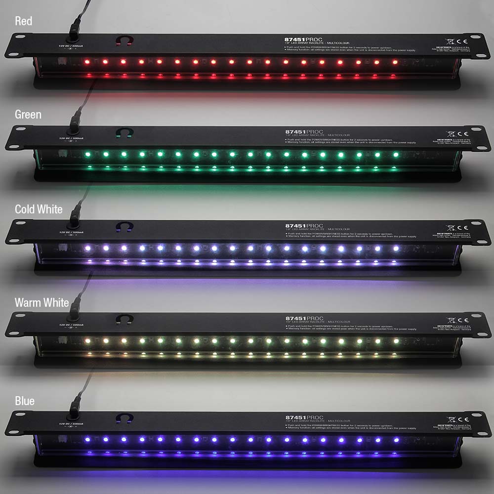 Illuminazione rack 19â€ a LED multicolore 1 U