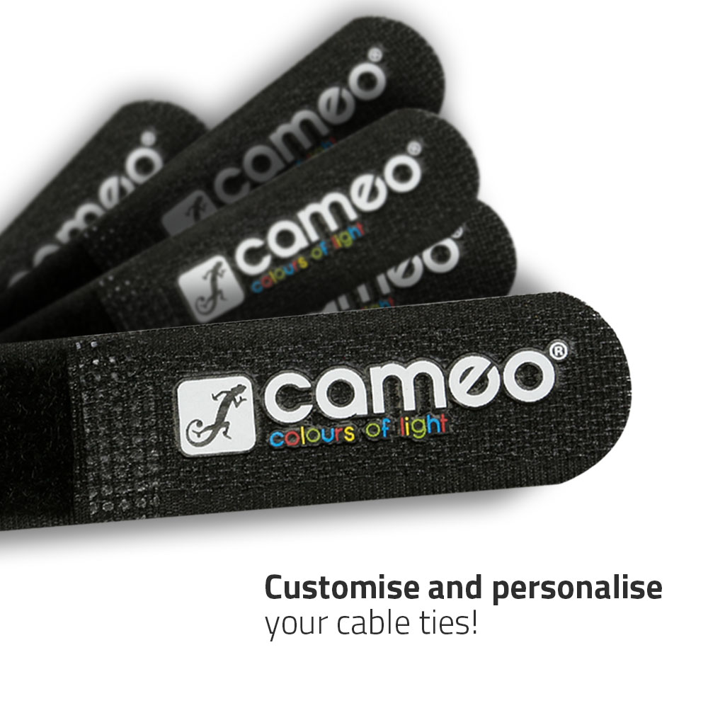 Fascette Serracavi nere in velcro 200 x 20 mm