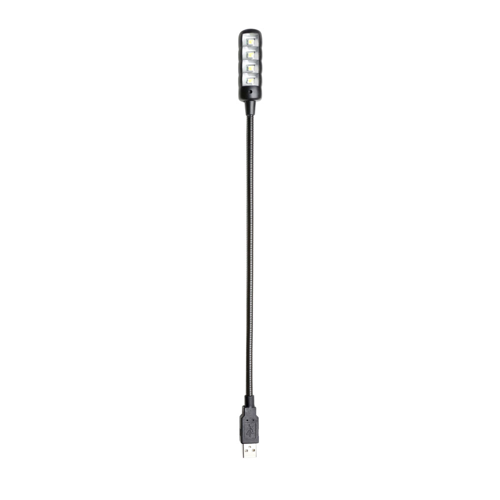 Lampada a collo di cigno USB con 4 COB LED