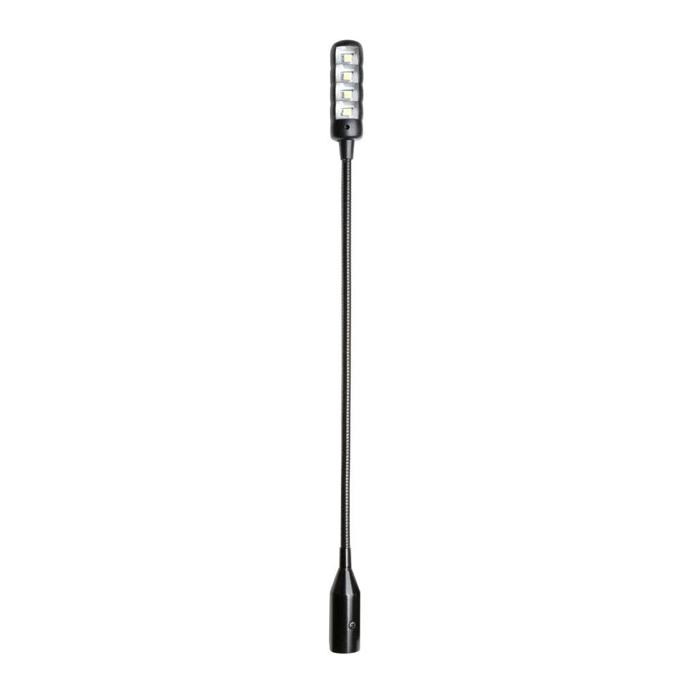 Lampada a collo di cigno XLR a 3 poli con 4 COB LED