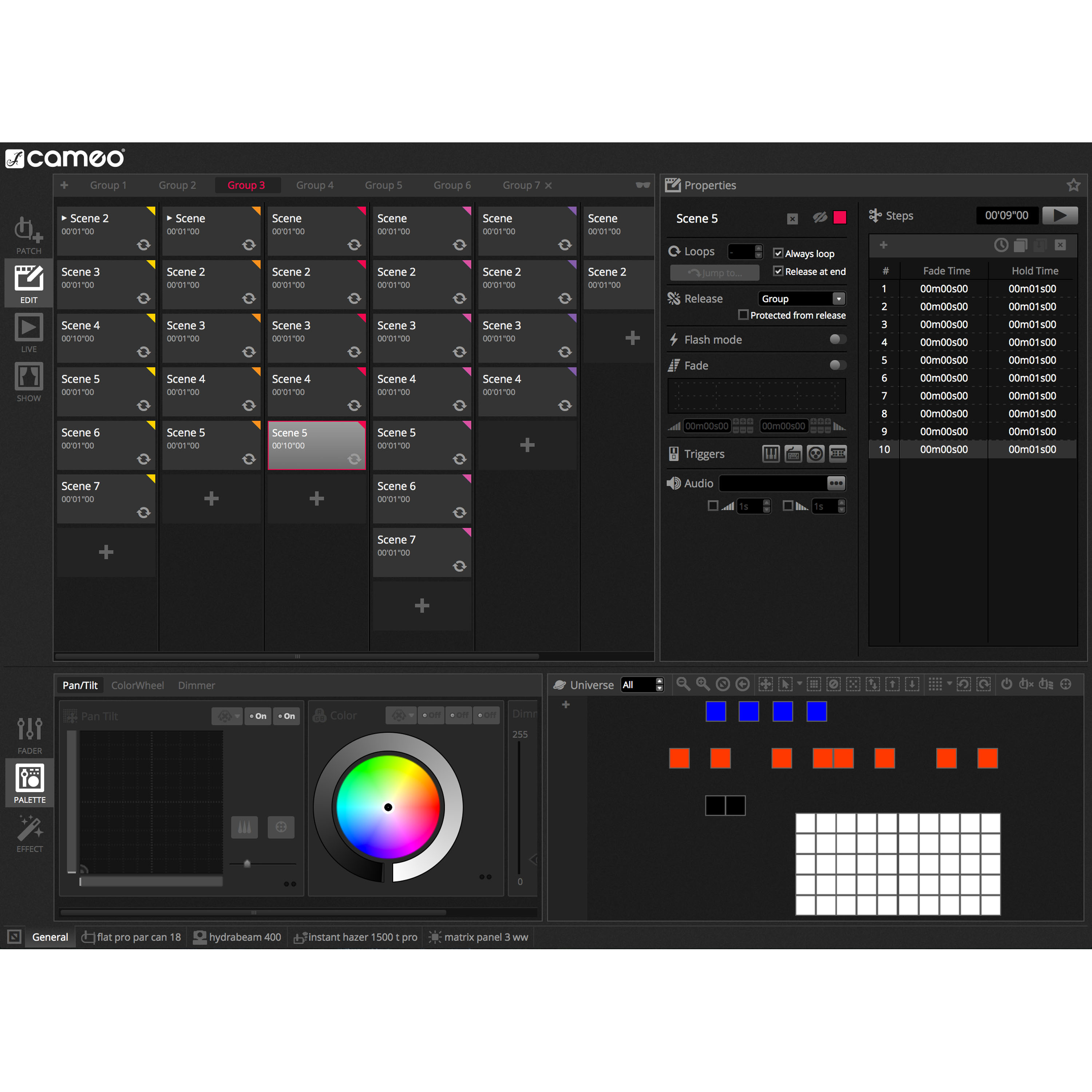 Interfaccia da USB a DMX a 512 canali e software di controllo