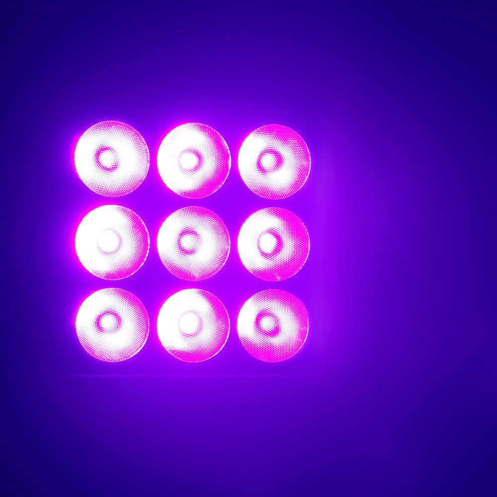 Proiettore da esterno a 9 LED 6 in 1 RGBWA+UV da 12 W