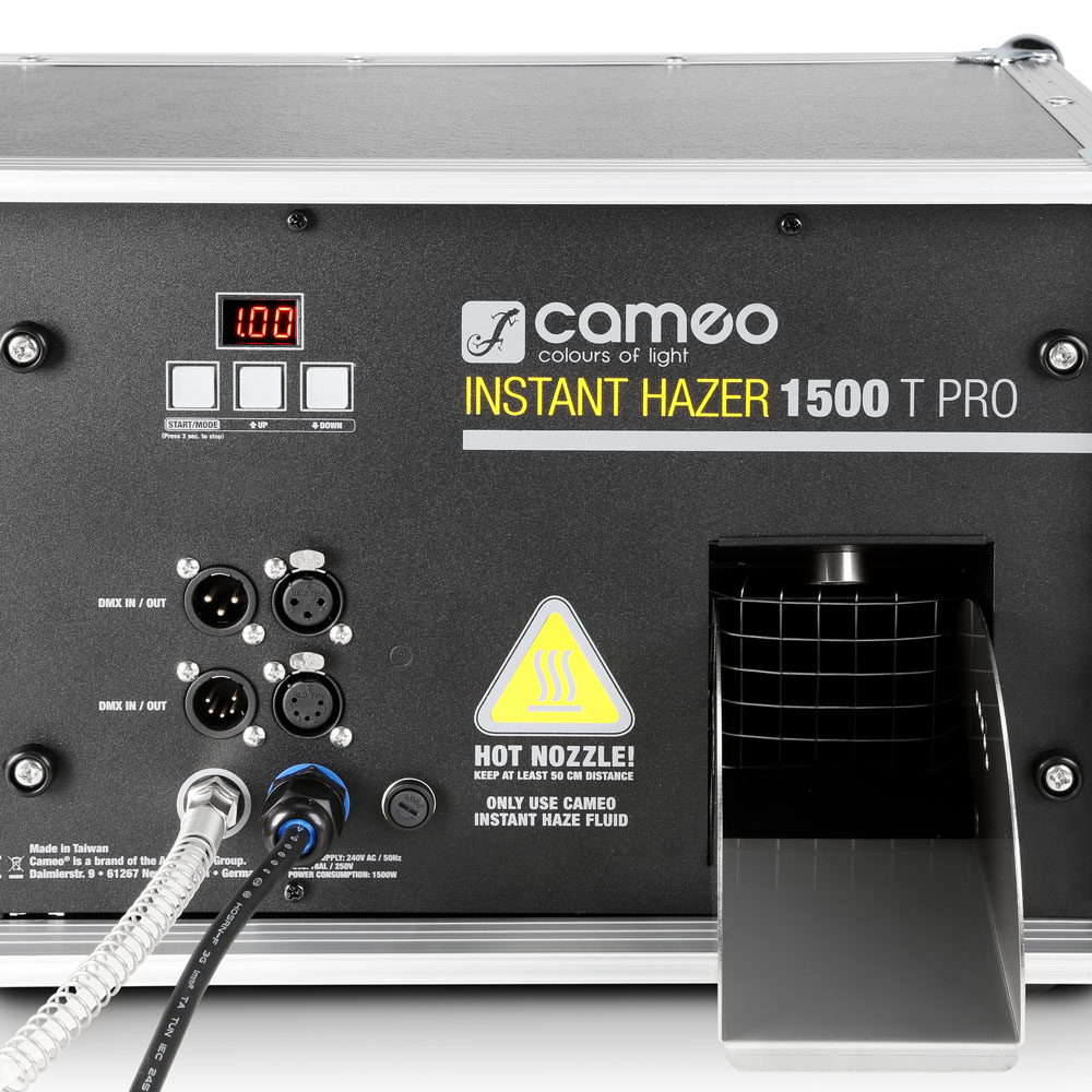 Macchina della nebbia con flightcase, dotata di comando con microprocessore