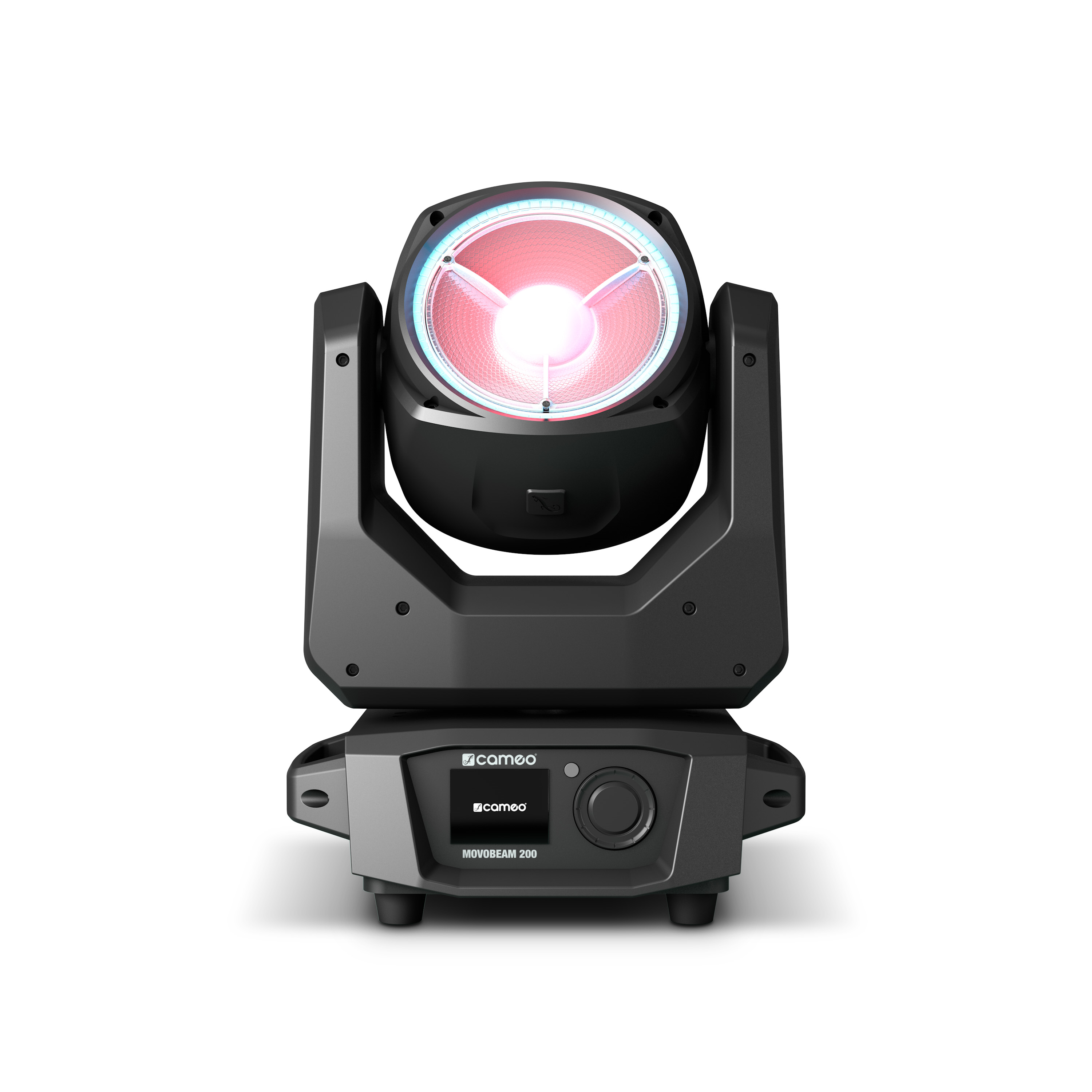 Beam Moving Head con Anello LED e Rotazione Continua