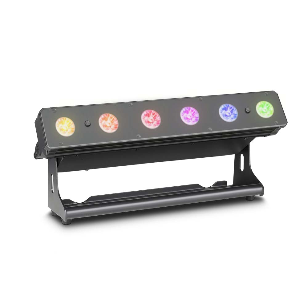 Barra professionale a 6 LED RGBW+UV da 12 W