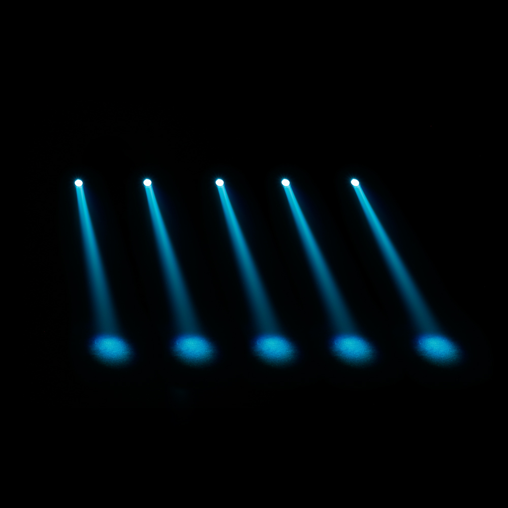 Faro compatto con LED RGBW da 15 W, modello bianco