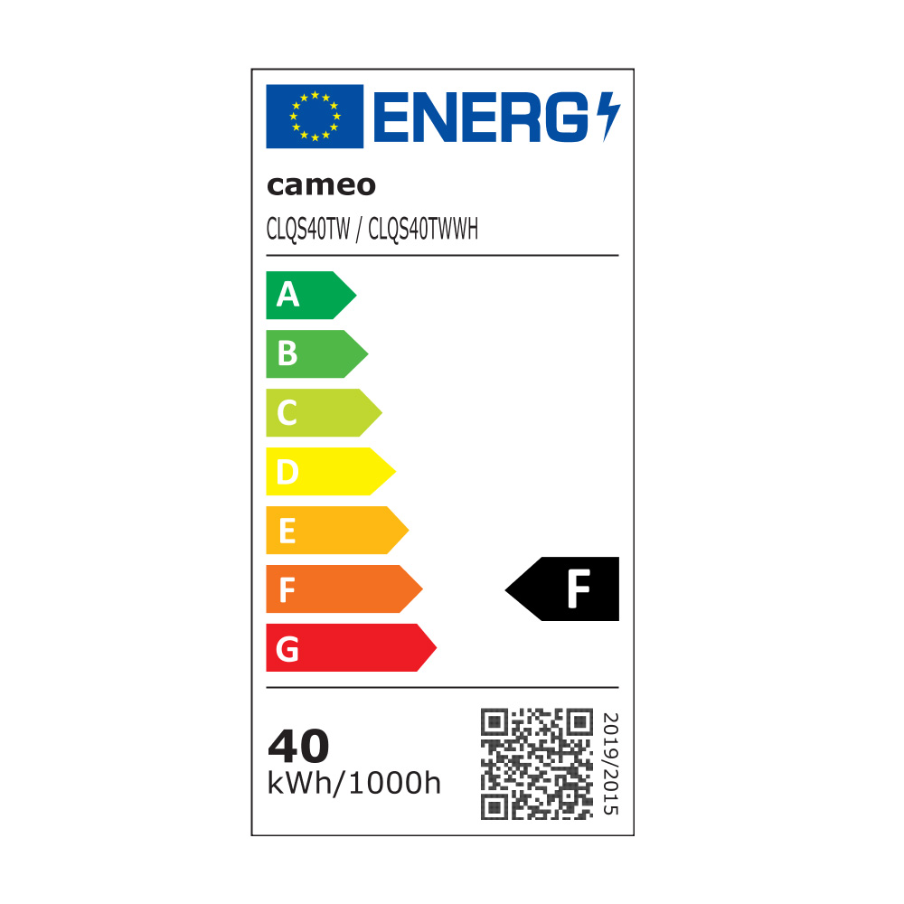 Faro compatto con LED Tunable White da 40 W, modello nero