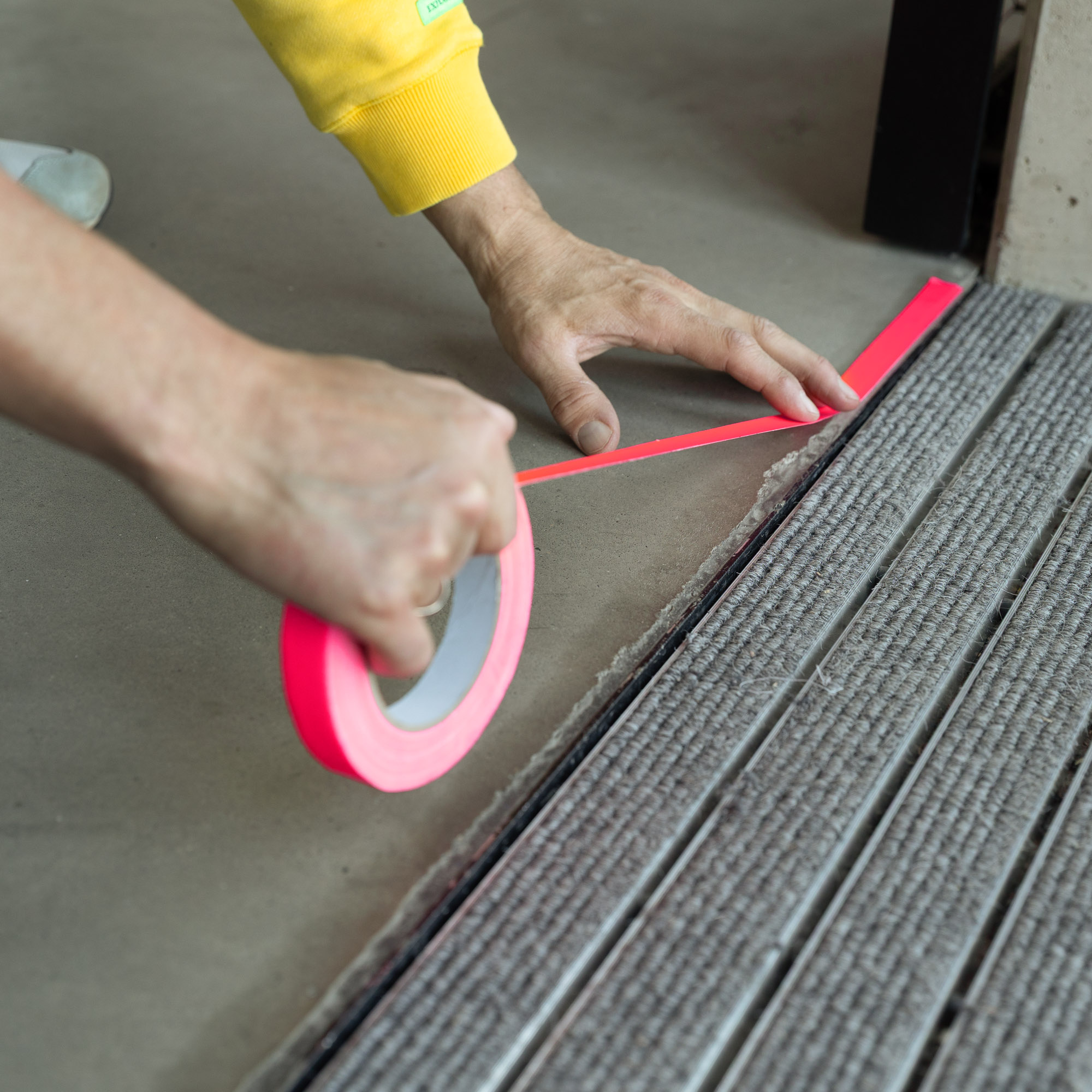 Nastro adesivo in tessuto | rosa neon | 19 mm x 25 m