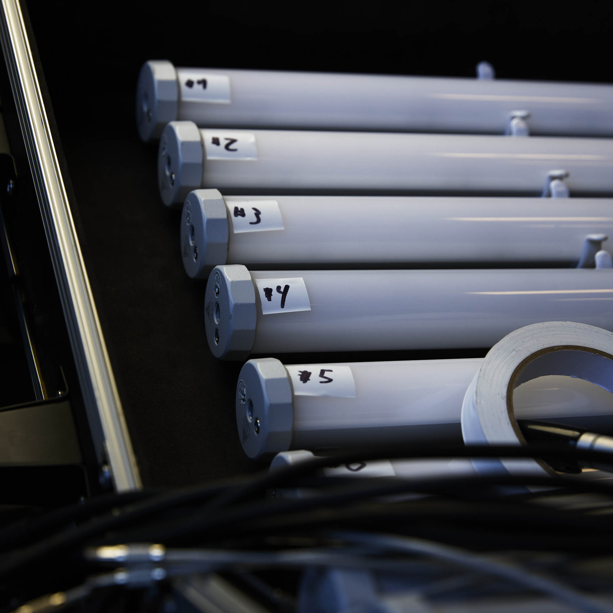 Nastro adesivo per marcatura | PVC | bianco | 19 mm × 30 m