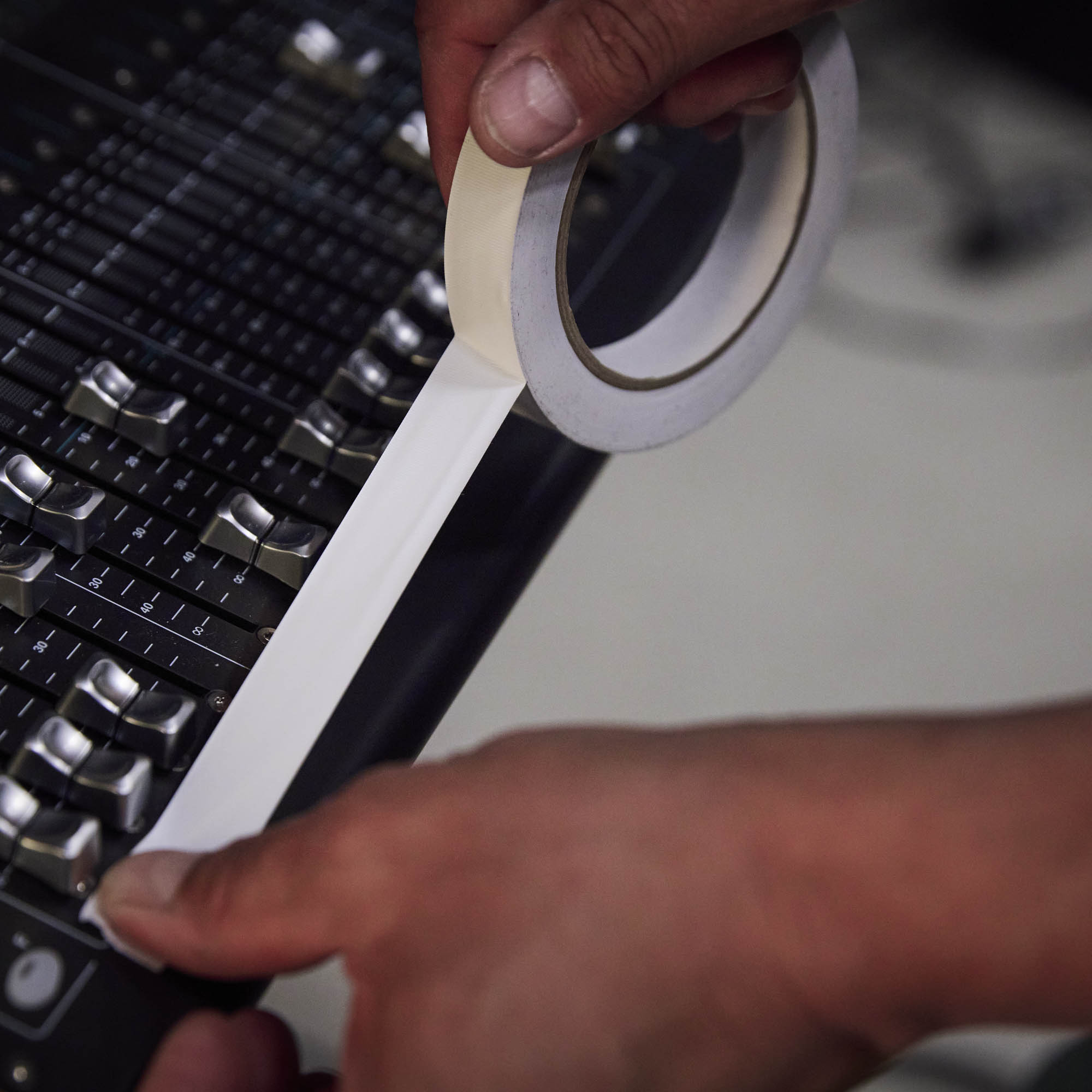 Nastro adesivo per marcatura | PVC | bianco | 19 mm × 30 m