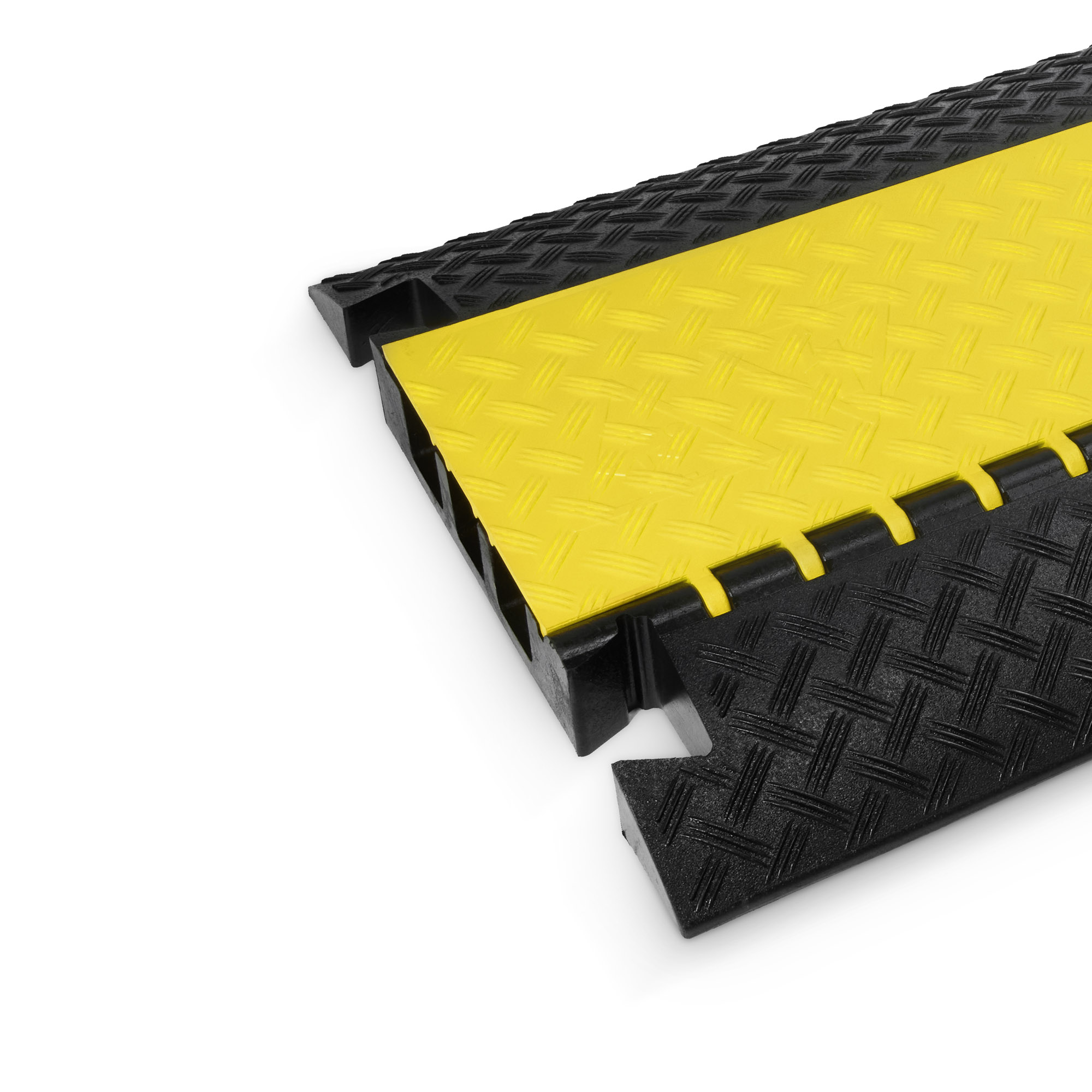 Protezioni per cavi a 3 canali | per impieghi gravosi | altezza 7,5 cm