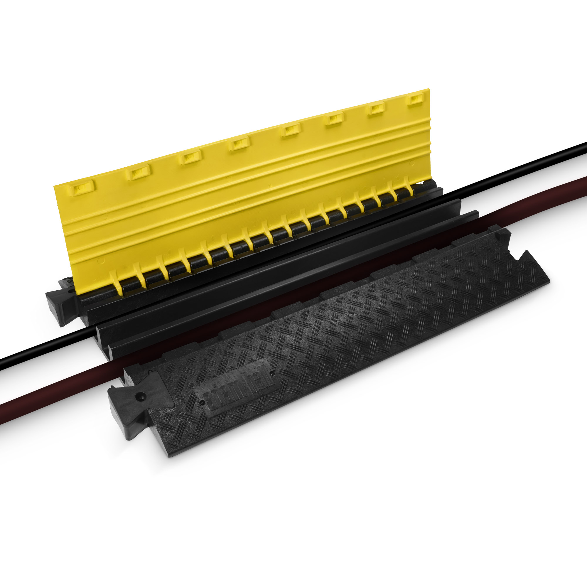 Protezioni per cavi a 3 canali | per impieghi gravosi | altezza 7,5 cm