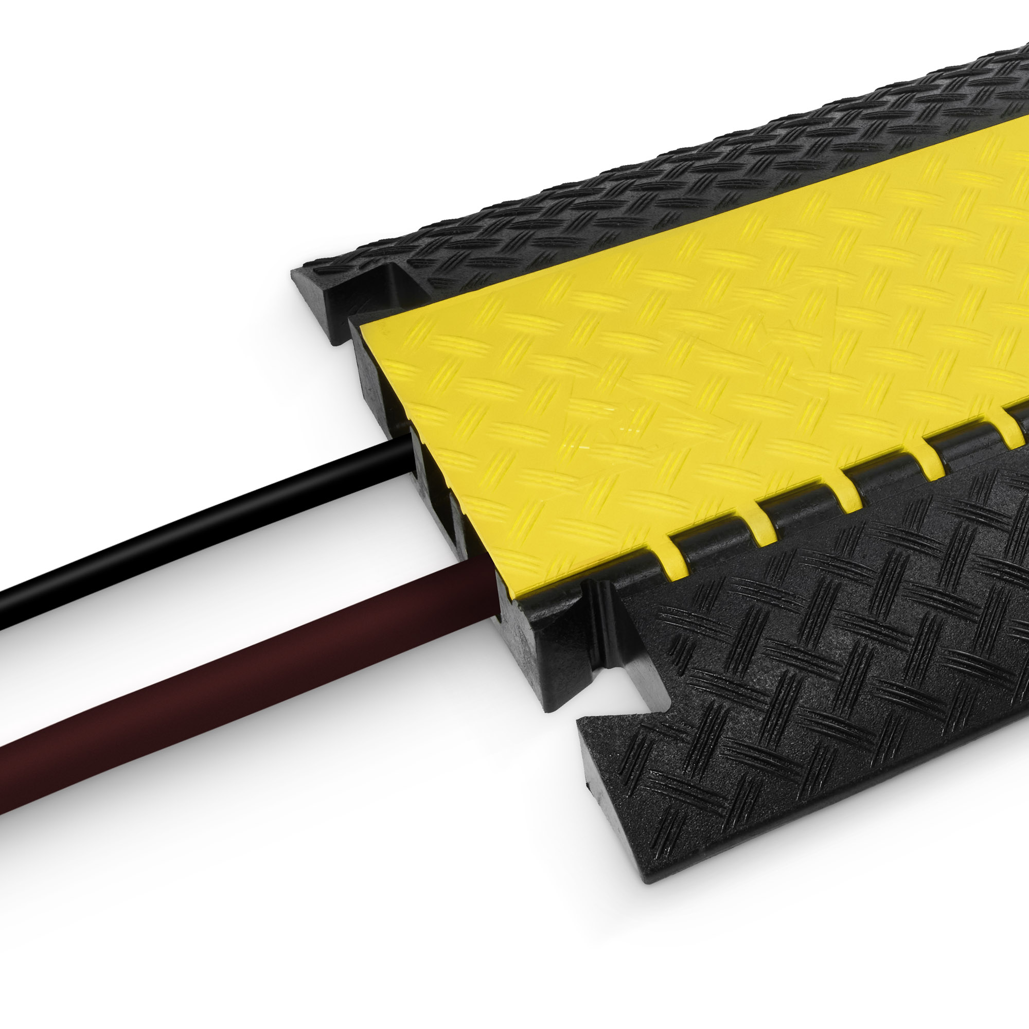 Protezioni per cavi a 3 canali | per impieghi gravosi | altezza 7,5 cm