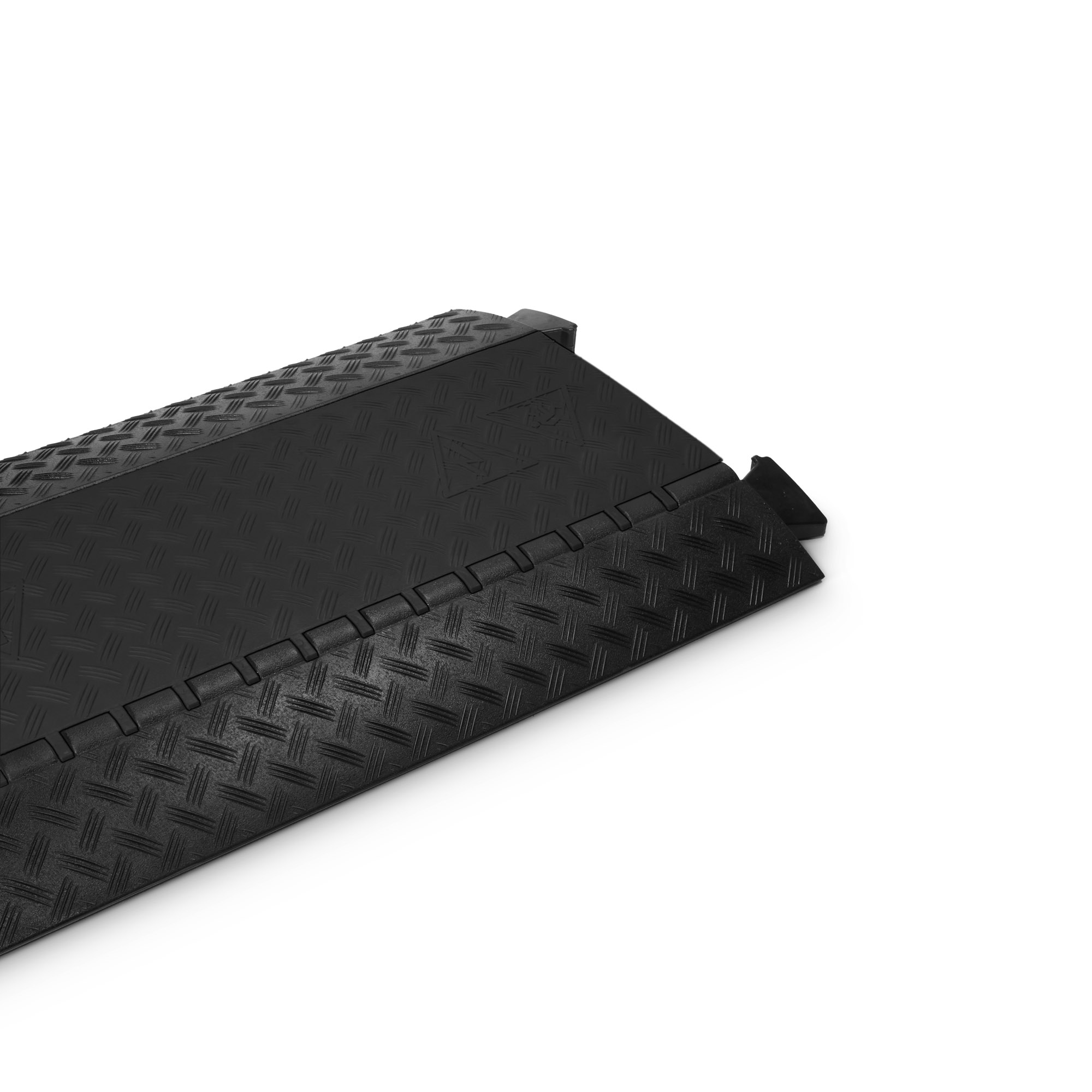 Protezione per cavi a 5 canali | nero | per impieghi gravosi | altezza 5,5 cm