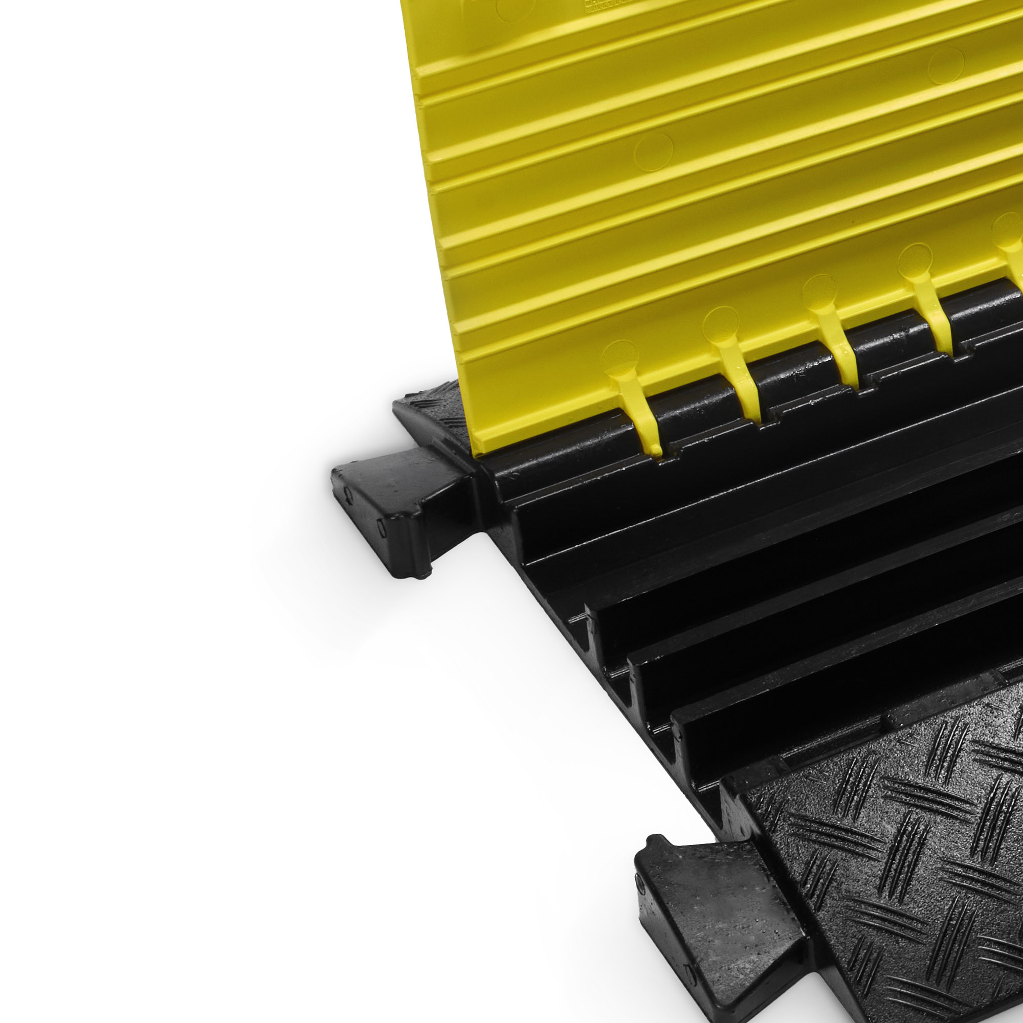 Protezione per cavi a 4 canali | per impieghi gravosi | altezza 5,5 cm