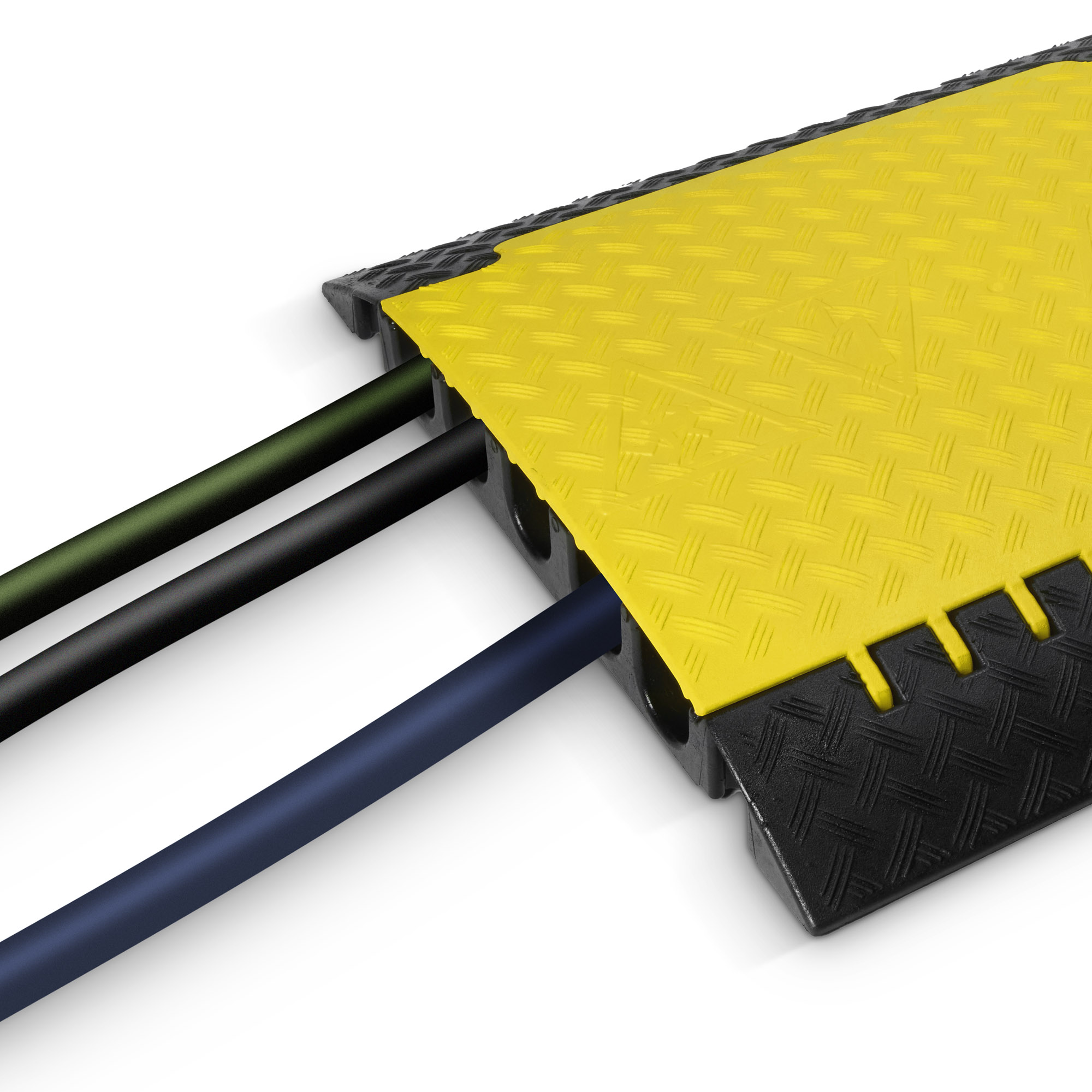 Protezioni per cavi a 5 canali | per impieghi gravosi | altezza 8,7 cm