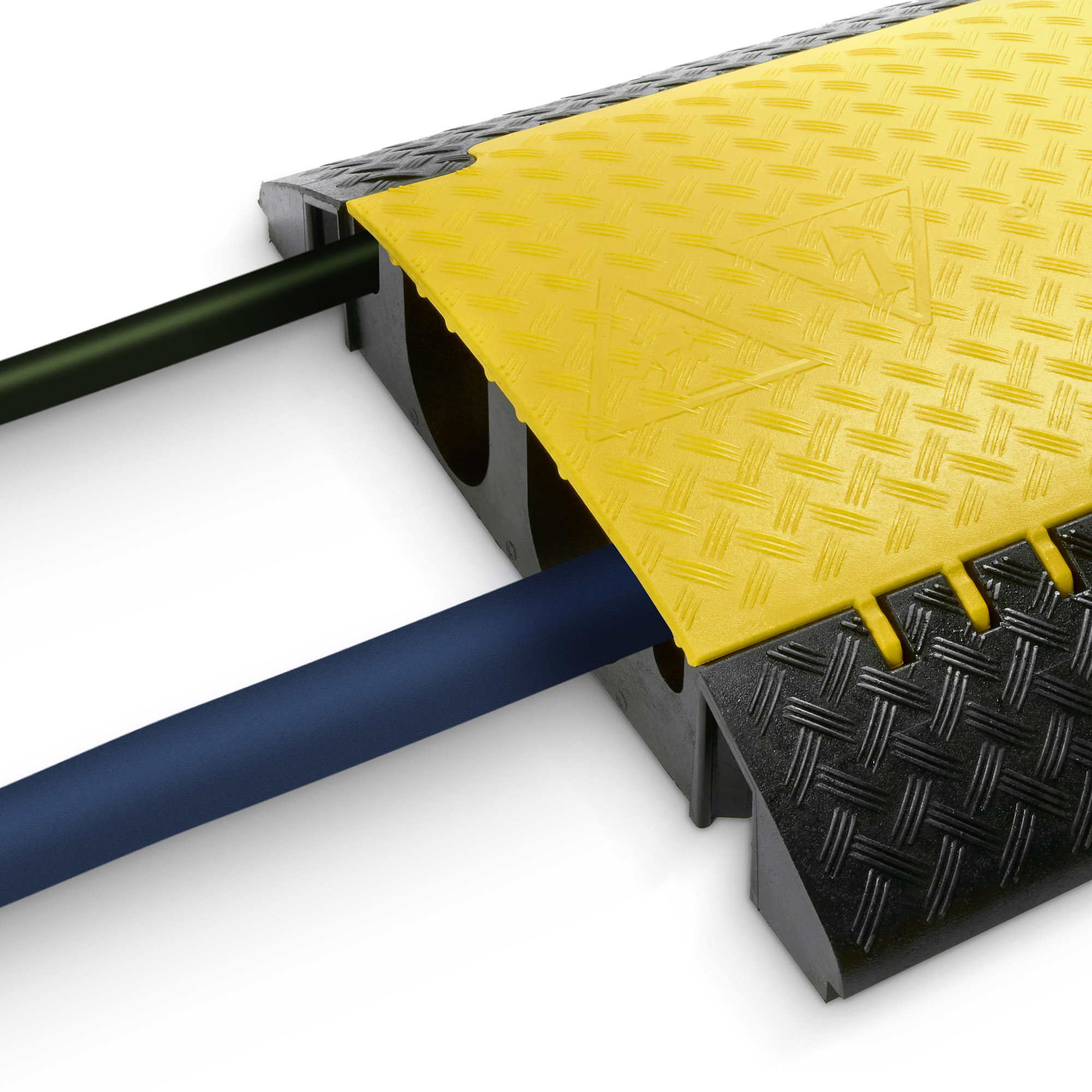 Protezioni per cavi a 2 canali | per impieghi gravosi | altezza 13,9 cm