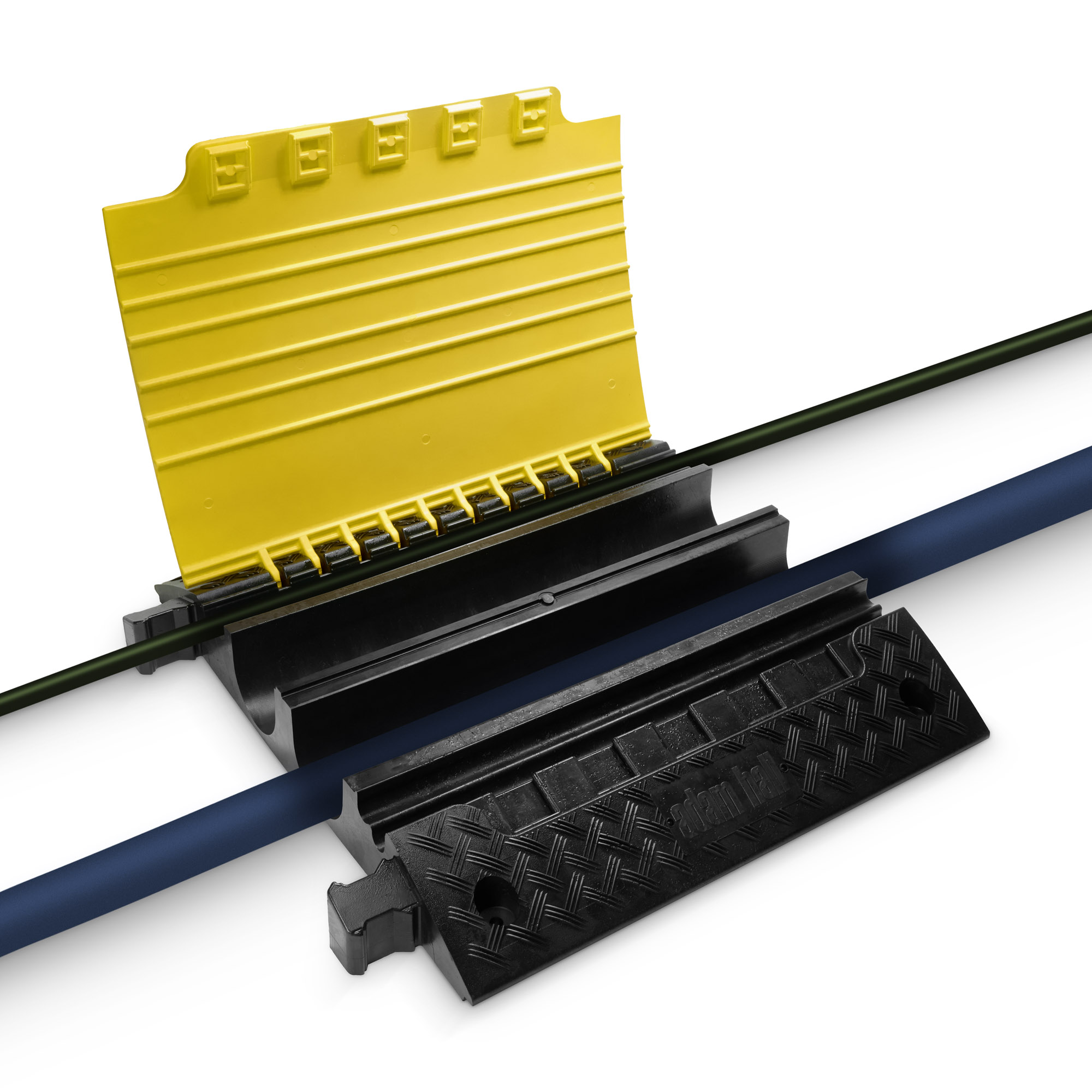 Protezioni per cavi a 6 canali | per impieghi gravosi | altezza 13,9 cm