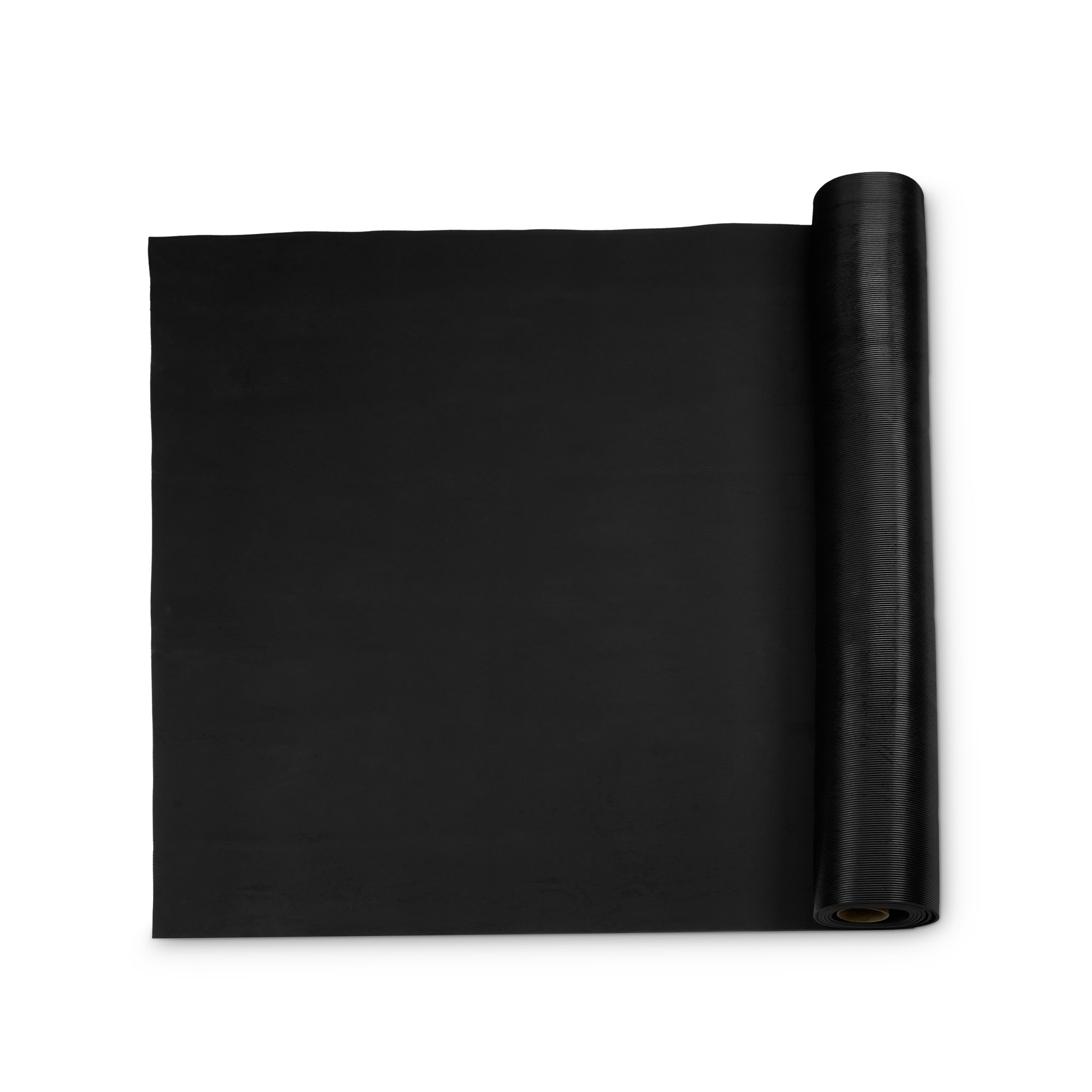 Tappetino in gomma rigata | nero | spessore 3 mm