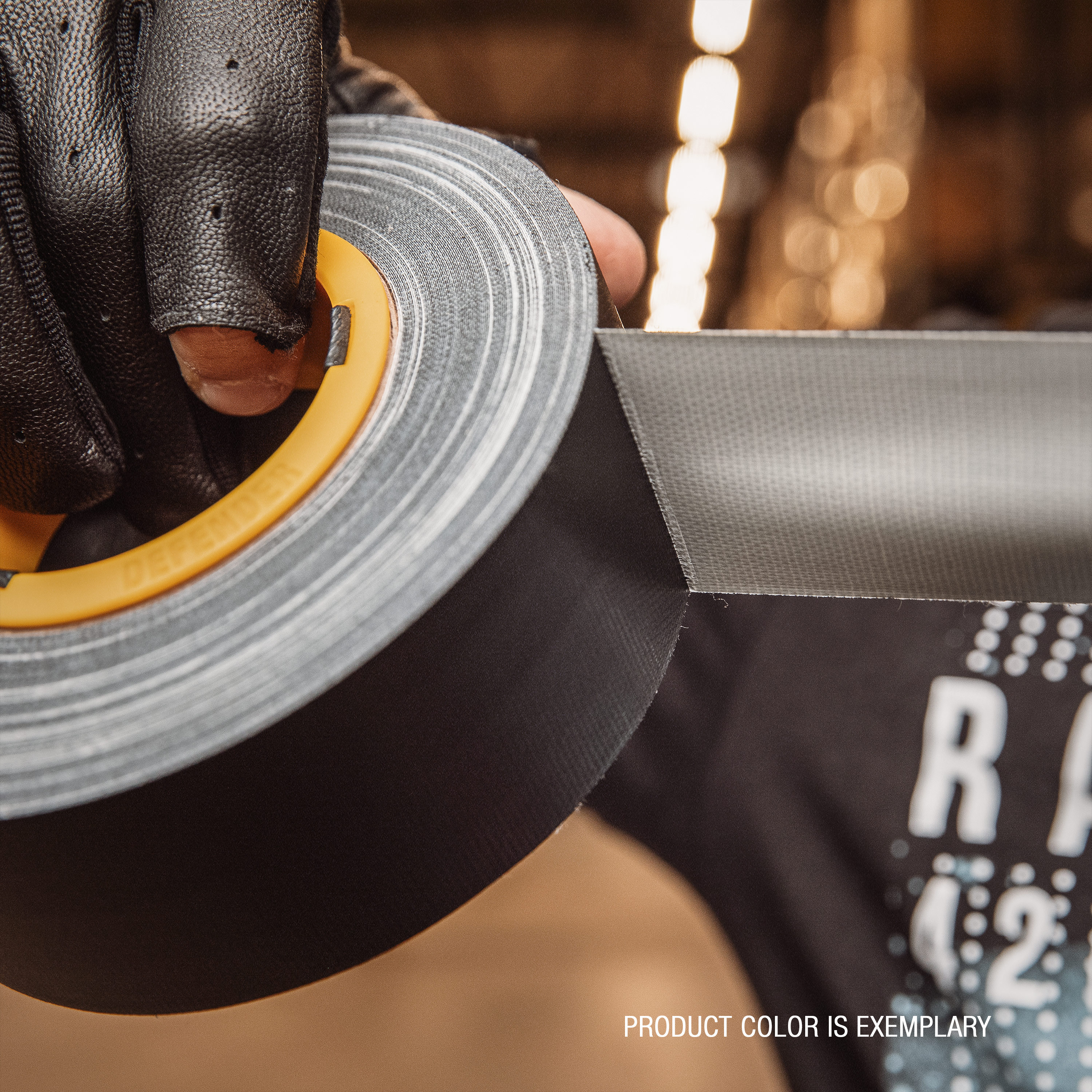 Nastro adesivo in tessuto Premium BULK | nero | lucido | 50 mm x 50 m