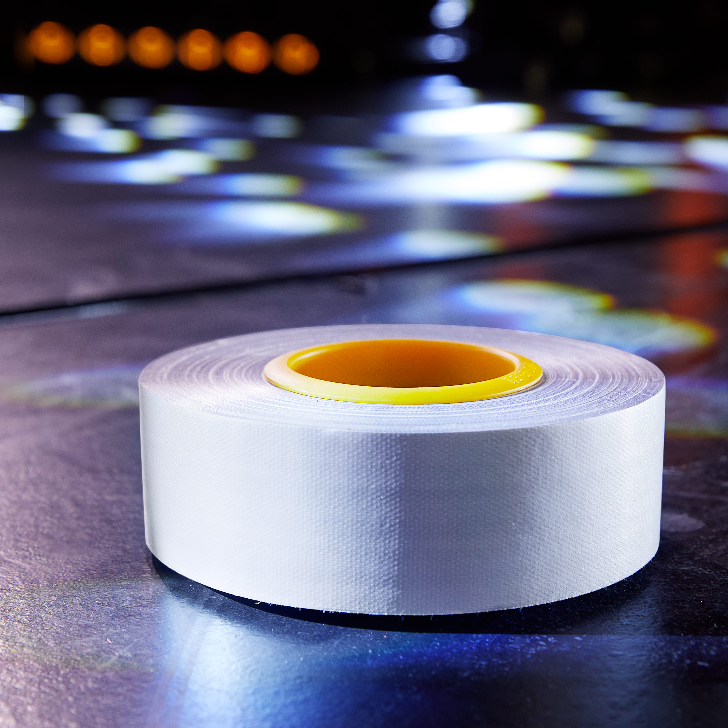 Nastro adesivo in tessuto Premium BULK | bianco | lucido | 50 mm x 50 m