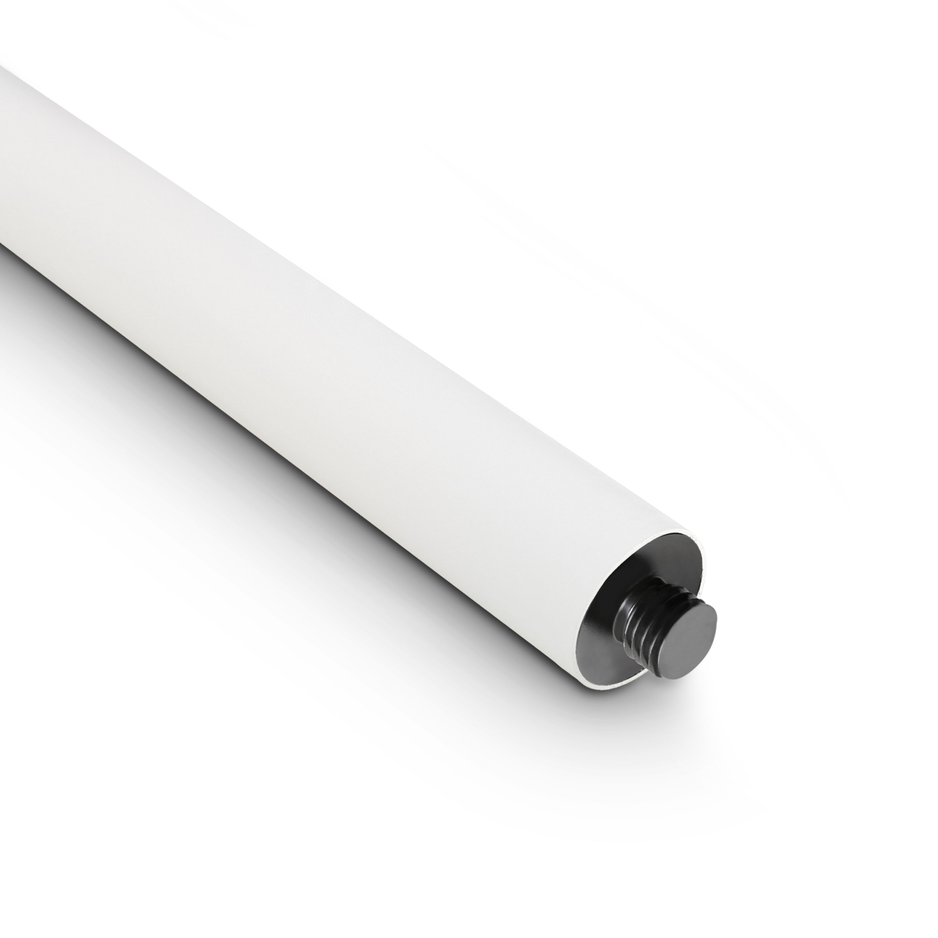 Supporto per altoparlante con piastra di base e piastra in ghisa, bianca