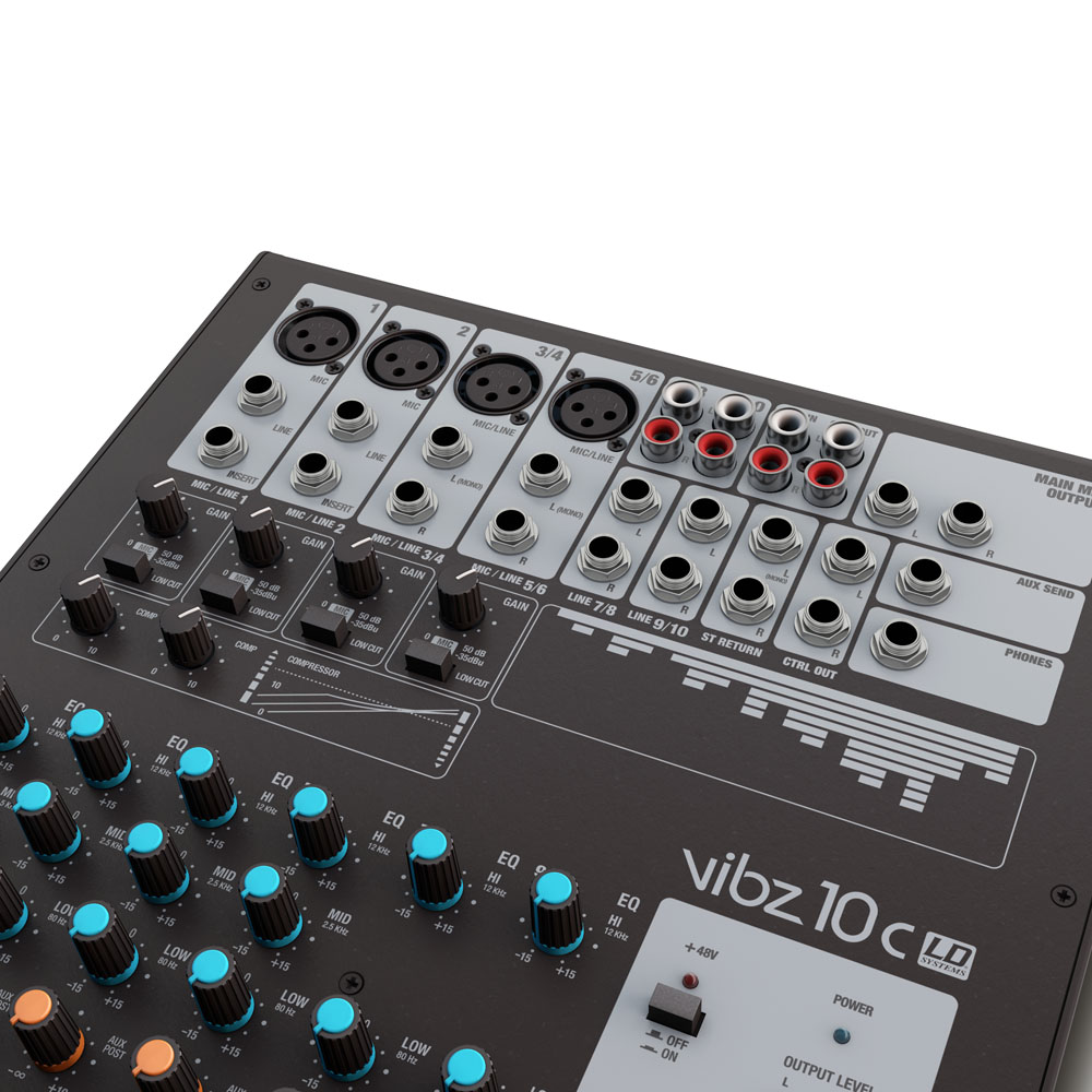 Mixer a 10 canali con compressore