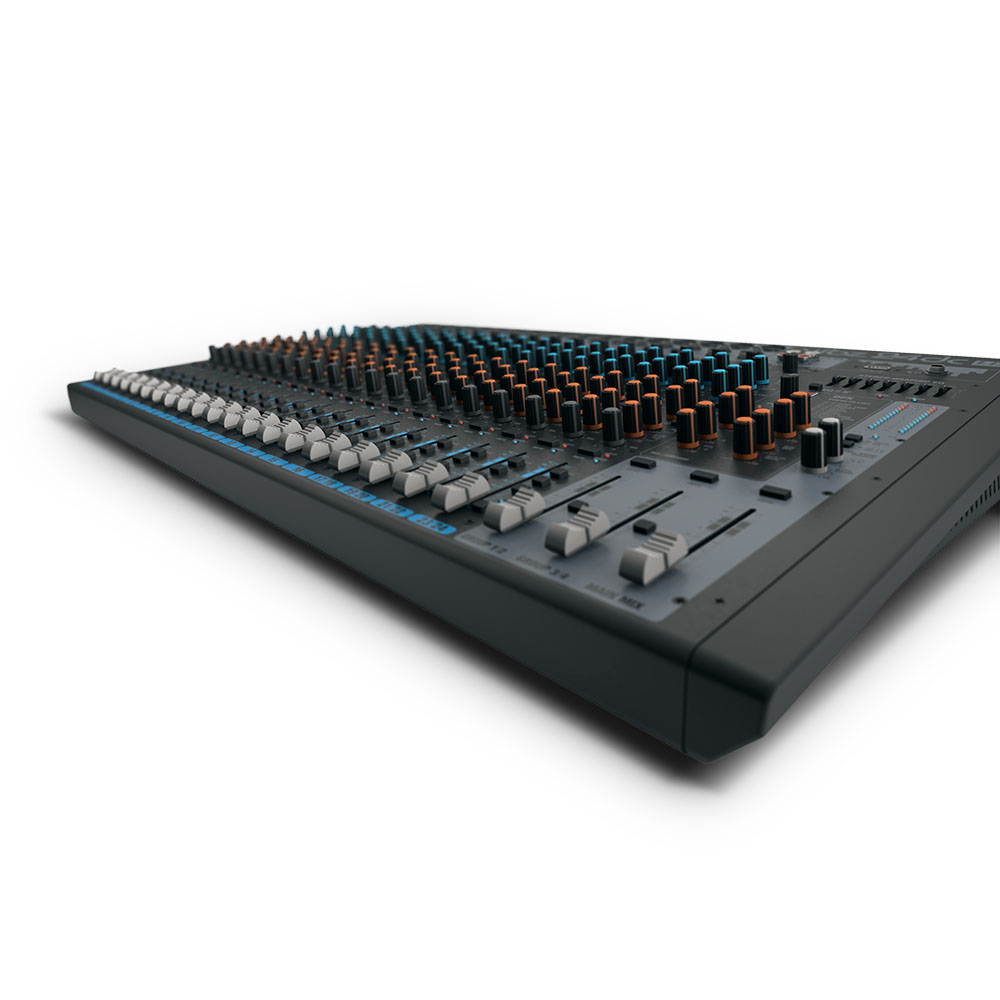 Mixer compatto a 24Â canali con DFX e compressore