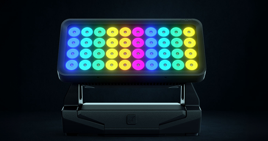ZENIT® G2 LED panel showing a full RGBALC colour spectrum